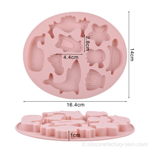 Cucina in silicone che cottura stampo di cioccolato